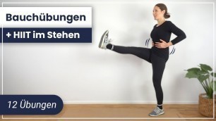 'HIIT Bauch Workout im Stehen - 12 schnelle Übungen für starke Bauchmuskeln und mehr Ausdauer'