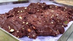 'Chocolate Burfi || for orphans | Easy Chocolate Fudge | Nawabs kitchen'