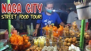 'Street Food Tour in NAGA CITY | Night Walk & Filipino Street Food of BICOL Philippines'