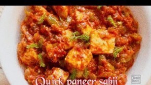 'Paneer sabzi  | easy and tasty paneer recipe | Veenworld'