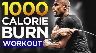 'Floyd Mayweather 1000 Calorie Burn Jump Rope Workout'