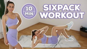 '10 Min. CORE WORKOUT | Extremes Sixpack + Unterer Rücken Workout für Zuhause!'