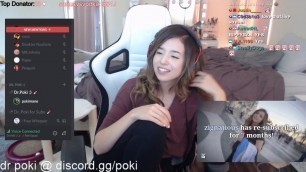 'POKI REACTS TO POKI WITHOUT MAKEUP COMP ZOMBI UNICORN PINK SPARKLES TWITCH HIGHLIGHTS|SO THICC|'