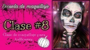 'Curso de maquillaje gratis/ escuela de maquillaje / maquillaje para hallowen /halloween makeup'