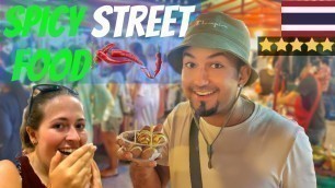 'THAI STREET FOOD th | Koh Phangan NIGHT MARKET | ฝรั่งกินอาหารไทย'