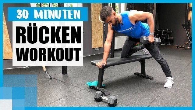 '30 MIN Rücken-Workout: Theraband- und Hanteltraining mit Coach Kofi