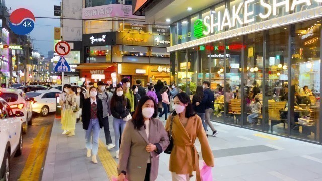 '[4K] Korea Walk - Saturday Evening Downtown Street Walking, Night Walk Daegu, Korea.'