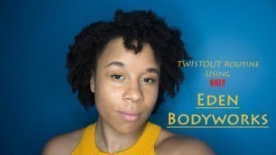 'Natural Hair Routine│Using Only EDEN BODYWORKS│WhatTheChell'