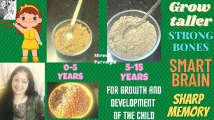 'Baby food | taller | stronger | gain weight | sharp memory | proper brain development | srividya S'