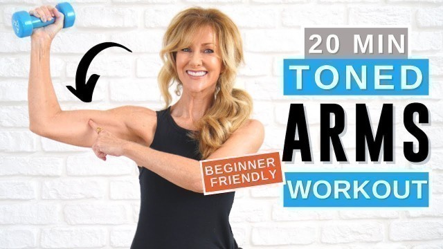 '20 Minute Toned Arm Workout For Women Over 50 | Bye Bye Bat Wings Today!'