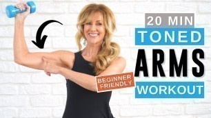'20 Minute Toned Arm Workout For Women Over 50 | Bye Bye Bat Wings Today!'