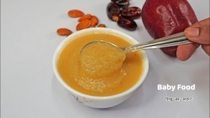 'Baby Food ||  Weight gain & Brain devolopment Apple Suji Recipe for 6 to 12 months'