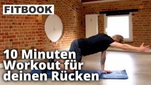 '10 MIN Rücken-Core-Workout intensiv I No Equipment Timo Kirchenberger'
