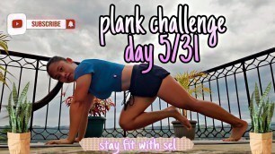 'Plank challenge for 31 days || day 5/31 pinay asian fitness'