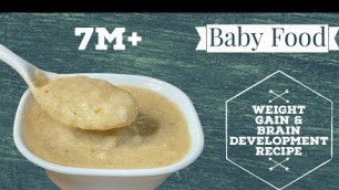 'Baby Food |Weight Gain & Brain Development Apple Dates Rava/Sooji| For 7+month Babies |Zaak  Diaries'