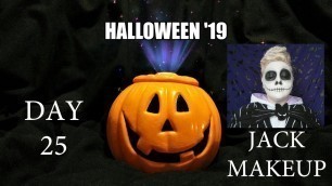 'Vlogoween Day 25 -  Jack Skellington Makeup - Halloween \'19 - Grace Madness'