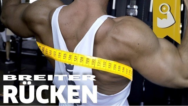 'Ich will breiten Rücken Workout'