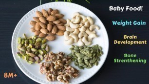 'Baby Food | Brain Development, Bone Strengthening, Weight Gaining Powder | 6 Recipes!'