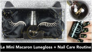 'My Nail Care Routine + Le Mini Macaron Lunegloss Black Jelly Nail Serum || caramellogram'