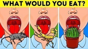 'FOOD RIDDLES AND TRIVIA THAT\'LL EXPLODE YOUR BRAIN'