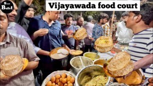 'Heavy crowd eating tasty roadside night tiffin | Vijayawada street food | #streetbuffet'