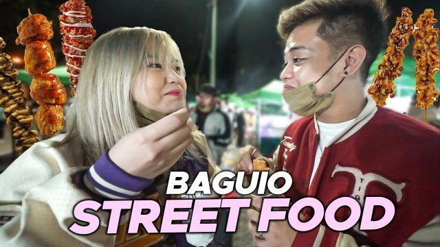 'Trying Street FOODS in BAGUIO Night Market | Carlyn Ocampo'
