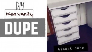 'My DIY Ikea Vanity Dupe | Makeup & Filming Area'