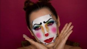'Cute Rainbow Clown Halloween Makeup Tutorial'
