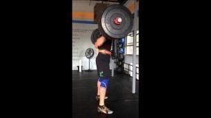 'CrossFit UvU coach Sean Kepler PR back squat'
