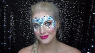 'Frozen Elsa Makeup & Face paint Tutorial'