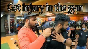 'First Gym Vlog | Gym Workout Vlog | Fitness nation malviya nagar | Injury Got  During Workout'