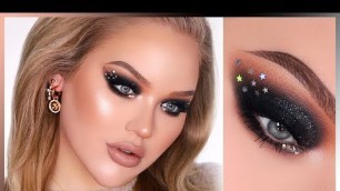 'SPARKLY BLACK NYE SMOKEY EYES In-Depth Makeup Tutorial'