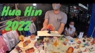 'Hua Hin Night Market 2022 - STREET  FOOD and SMILES  - Thailand travel'