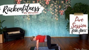 'Rückenfitness mit Evelyn LIVE @JOSKO-fitness #rücken #gesundheit'
