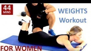 'Weights Workout For Women (using dumbbells)'