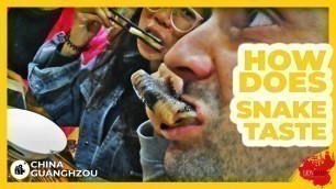 'Eat SNAKE for the First Time in CHINA | Snake Food'