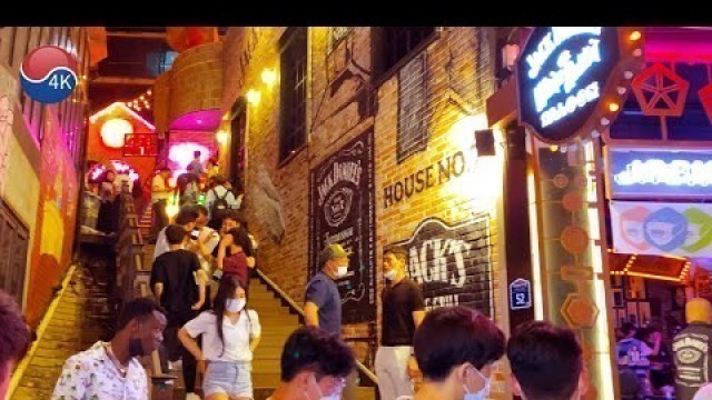 '[4K] Seoul Walk - ITAEWON Hot Saturday Night.Seoul Club,Pub,Food Street, Alley Tour. 4K Seoul Korea.'