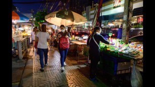 '[4K] 2020 Night street food and shopping opposite The Mall Thapra, Bangkok'