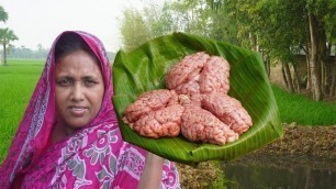 'Beef Brain Bora Recipe অসাধারণ স্বাদের গরুর মগজের বড়া How To Clean & Cook Cow Brain RAMADAN SPECIAL'