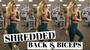 'SHREDDED Back And Bicep Workout | For Women'