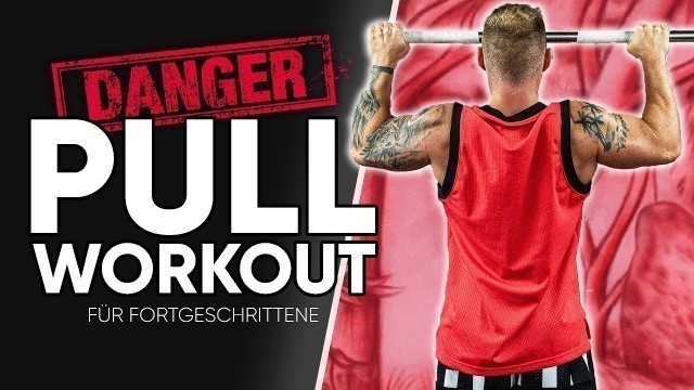 'Extremes RÜCKEN Workout mit Klimmzugstange (30 Minuten Pull Day für Muskelaufbau Zuhause)'