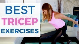 'Best Tricep Exercises with Dumbbells!'