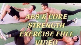 'core strength full video || core and abs workout || abs workout || in hindi'