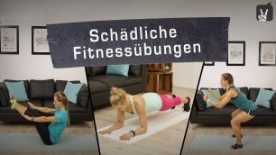 'Fitness Übungen richtig machen (Schaden vermeiden)'