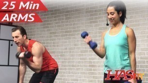 '25 Min Arm Workout for Women & Men - Bicep Tricep Workout at Home Arms with Weights Dumbbells'