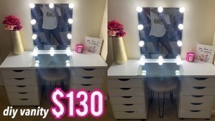 'DIY AFFORDABLE IKEA VANITY DUPE TUTORIAL 2020'