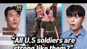 'The reason Korean Soldier is surprised at U.S Woman Soldier\'s Workout'