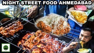 'Night Street Food Tour of Ahmedabad with Veggiepaaji | Cheese Frankie, Maggi Pakoda,  & More'