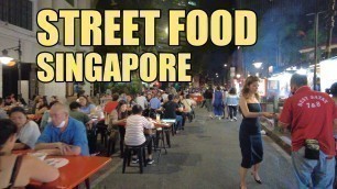 '【4k 60fps】 SINGAPORE STREET FOOD in Lau Pa Sat NIGHT MARKET 