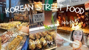 'INSANE Korean Night Market 2022 | black pork, octopus, flamed lobster'